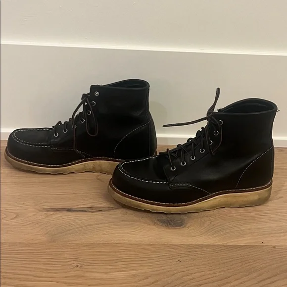 Red Wing Shoes Black Leather Women’s Boots - Picture 3 of 7